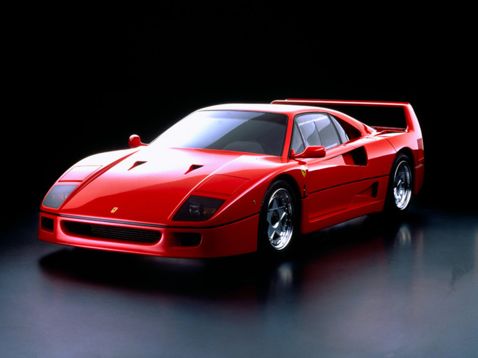 Supercars of the Decades 1980s Ferrari F40