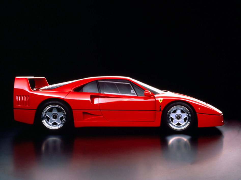Supercars of the Decades 1980s Ferrari F40
