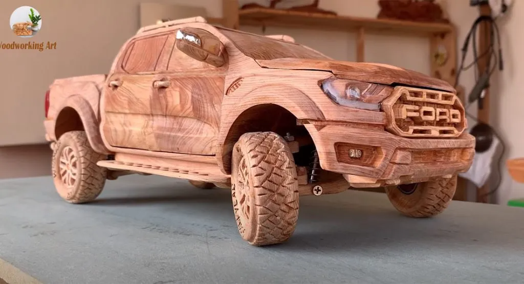 Watch: Artist carves fully-functional Ford Ranger Raptor fro - Driven ...