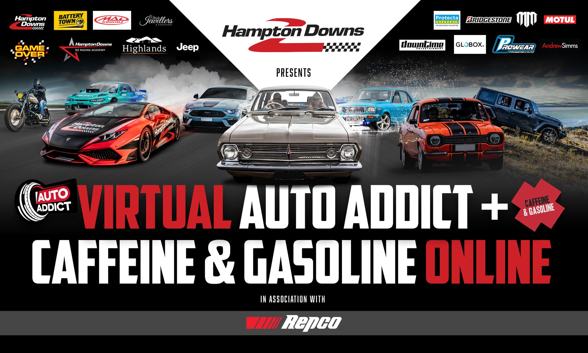 The Hampton Downs Caffeine and Gasoline Car and Bike show