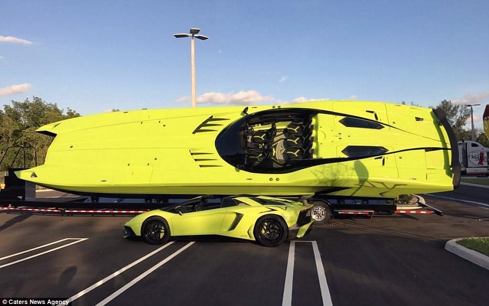 lambo cigarette boat Lam-boat-ghini: Meet the $3m Aventador SV and Speedboat comb