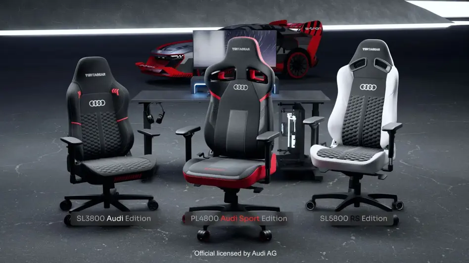 Audi Vertagear gaming chairs