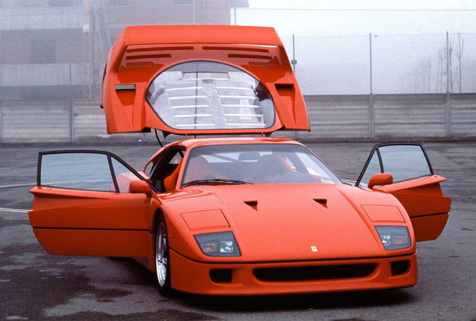 Supercars of the Decades 1980s Ferrari F40