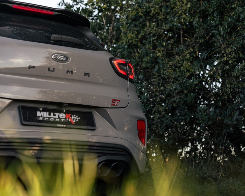 Ford Puma with Milltek exhaust.