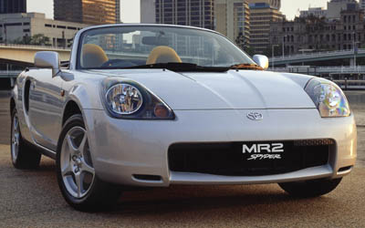 A TOYOTA MR2 vehicle