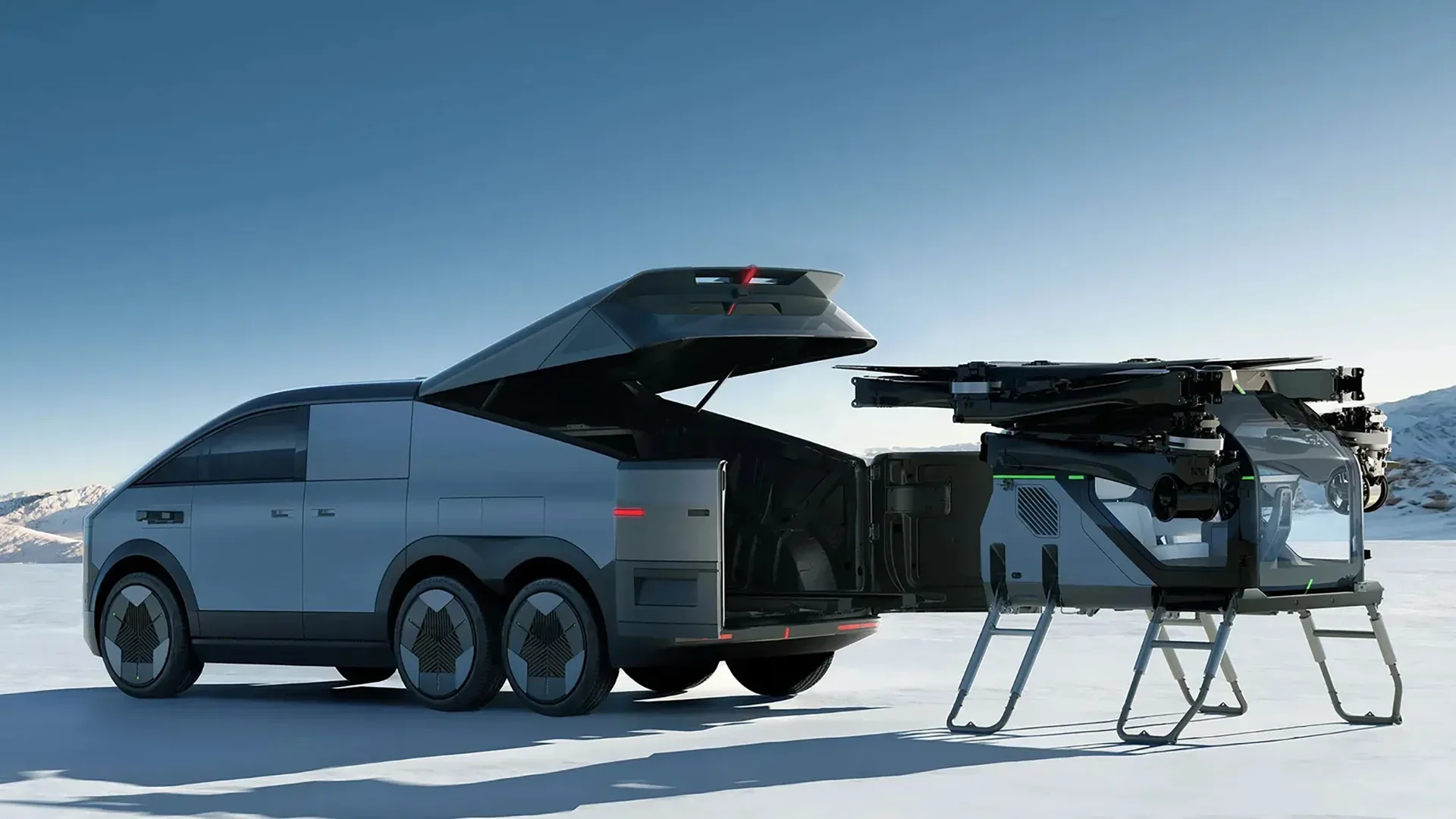 Xpeng’s six-wheeled EV van comes with its own deployable aircraft ...