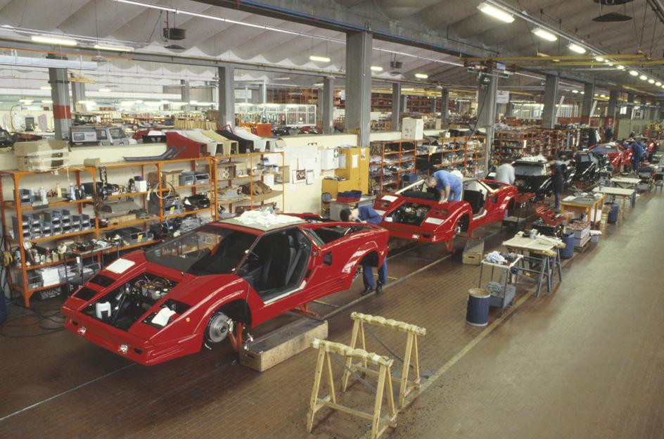 Lamborghini Countach factory