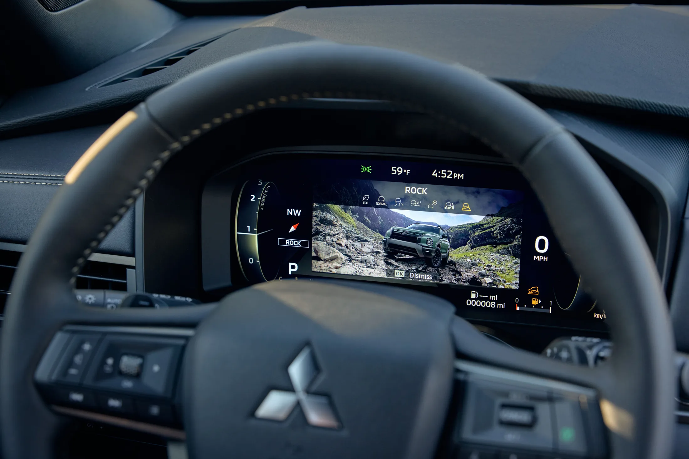 The Diamond Trail instrument display shows the new Rock mode.