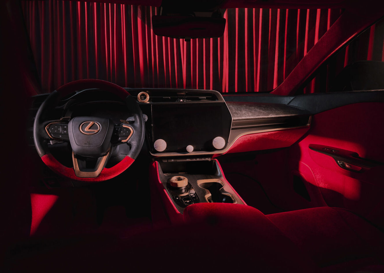 Lexus RZ Blue in Green