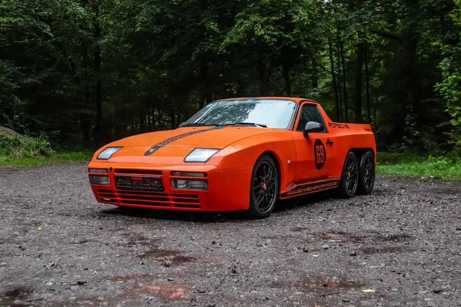 Porsche 944 six-wheeler pickup