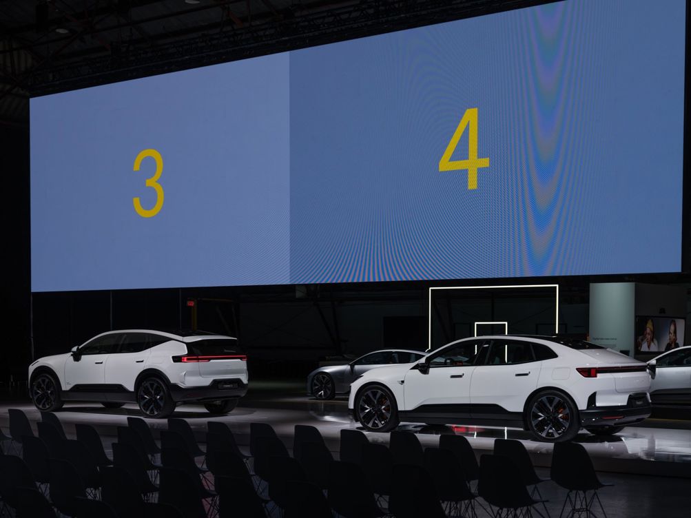 Polestar 3 and 4.