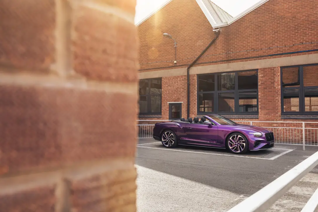 Bentley Continental GTC 80 years purple