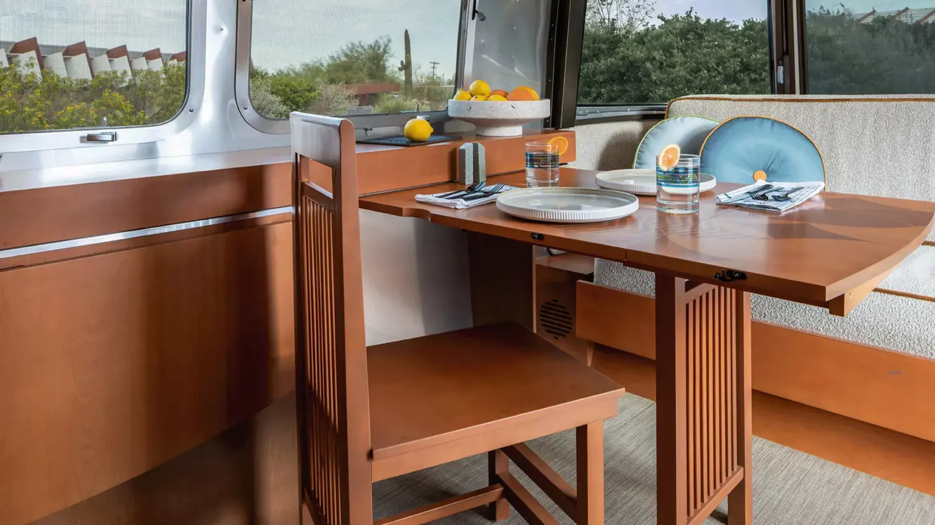 Airstream x Frank Lloyd Wright Usonian Travel Trailer