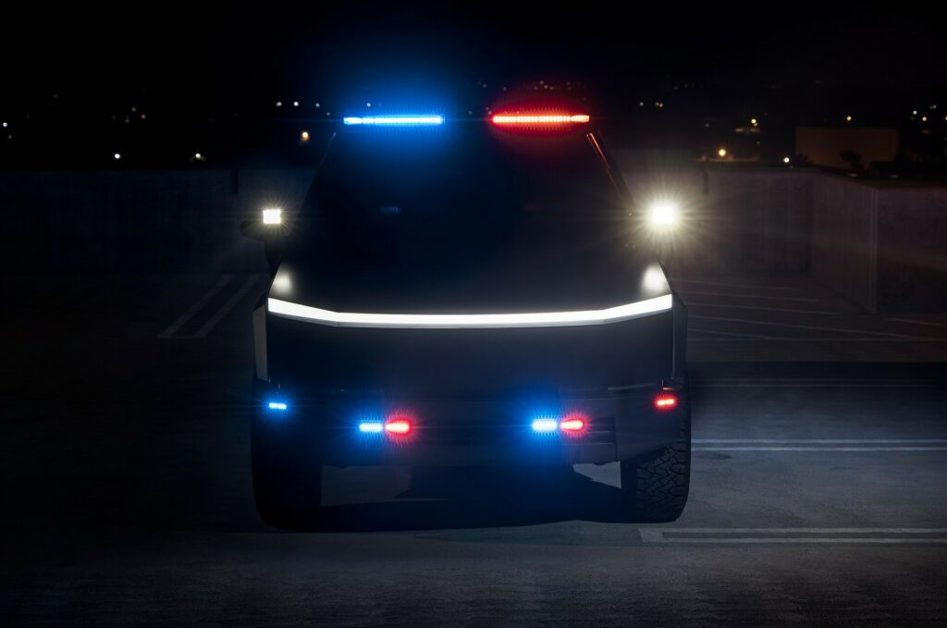 Tesla Cybertruck police ute