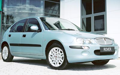 A ROVER 25 vehicle
