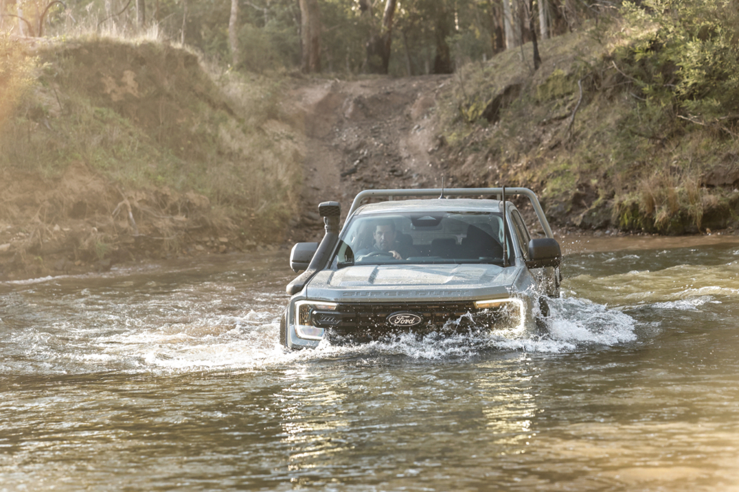 Ford Ranger Super Duty wading tests.
