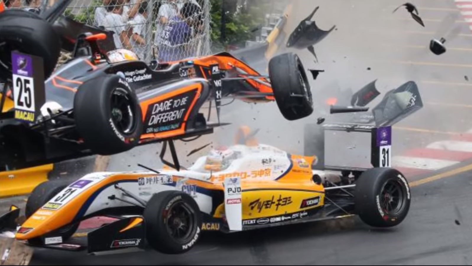 Watch: Teenager 'fine' after horror 276km/h airborne F3 cras - Driven ...