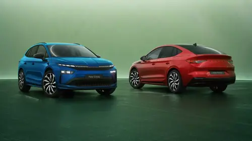 2025 Skoda Enyaq SUV and Coupe in Sportline trim