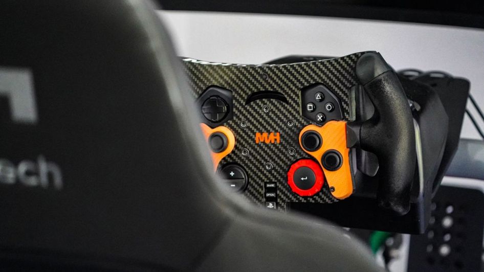Sim racing wheel controller