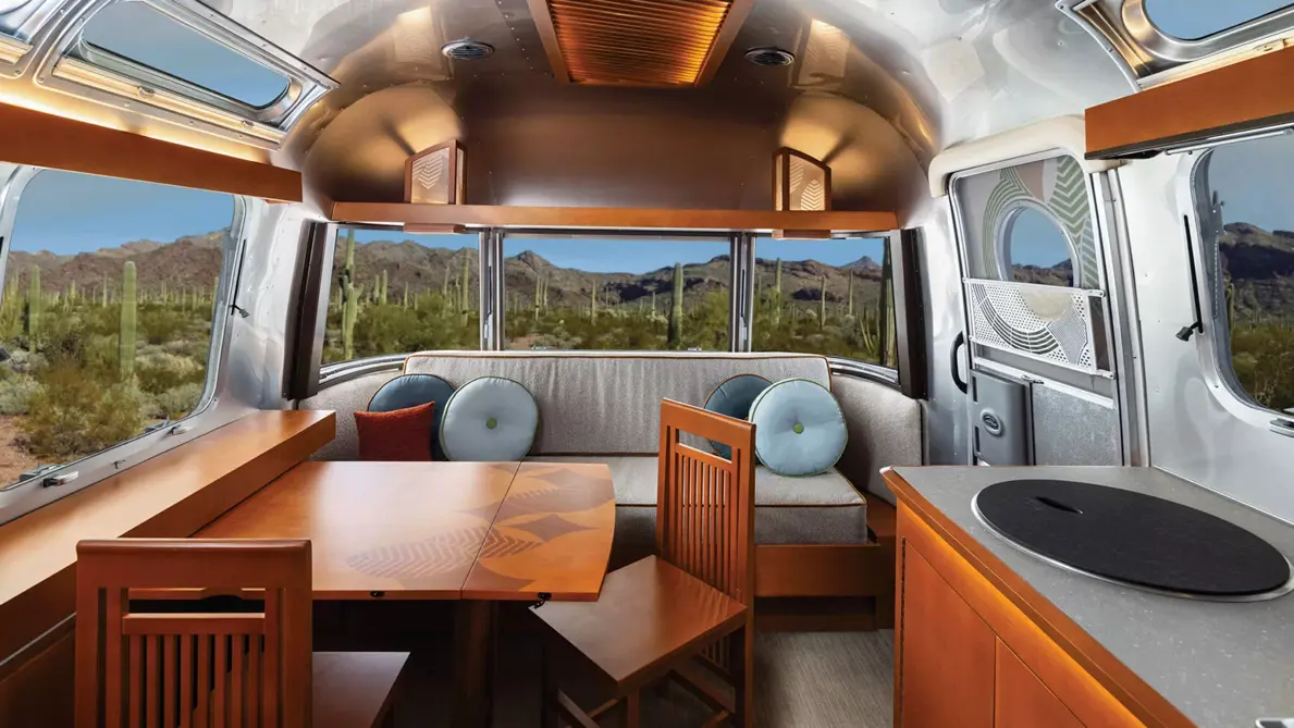 Airstream x Frank Lloyd Wright Usonian Travel Trailer