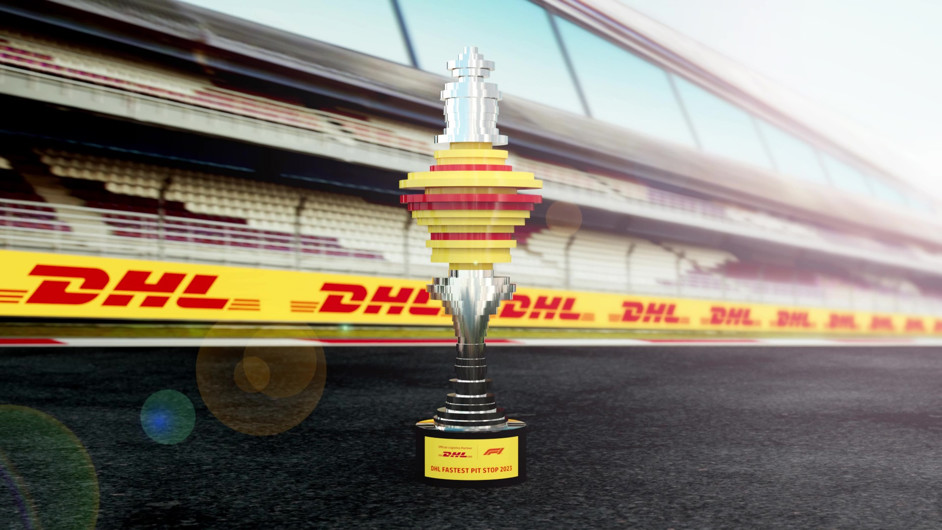2023 Formula One DHL Fastest Pit Stop Award trophy