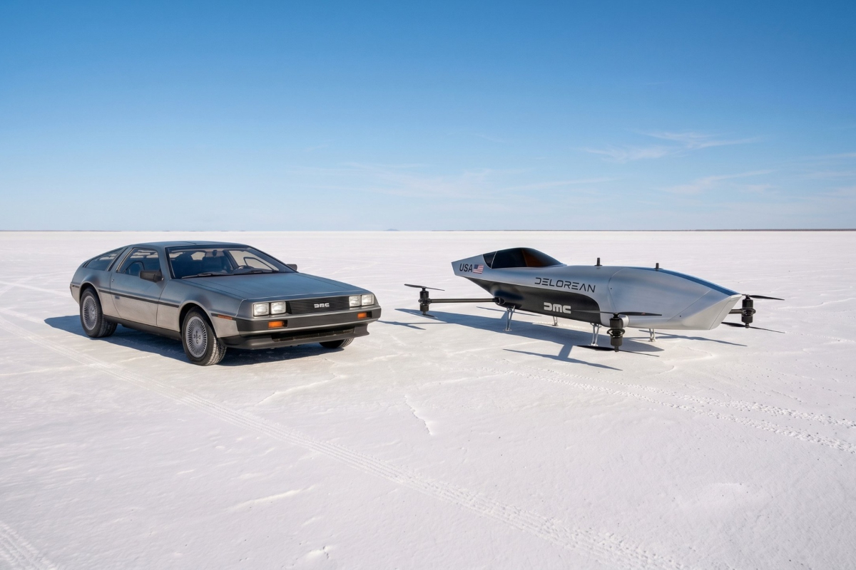 DeLorean enters flying 'car' racing series: where it goes, it doesn't need roads
