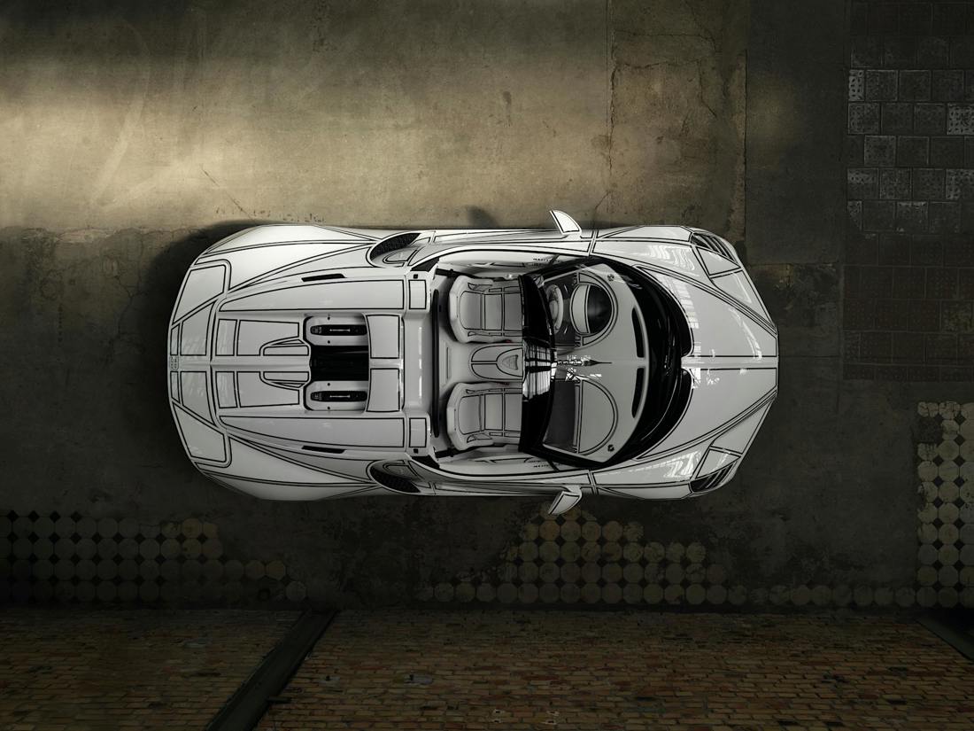 Bugatti W16 Mistral porcelain