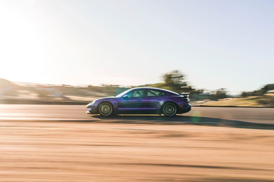Porsche Taycan Turbo GT with Weissach package.
