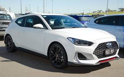 A HYUNDAI VELOSTER vehicle