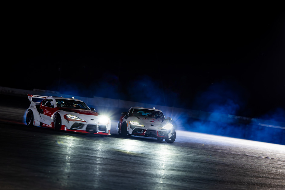 Toyota AI tandem drift cars