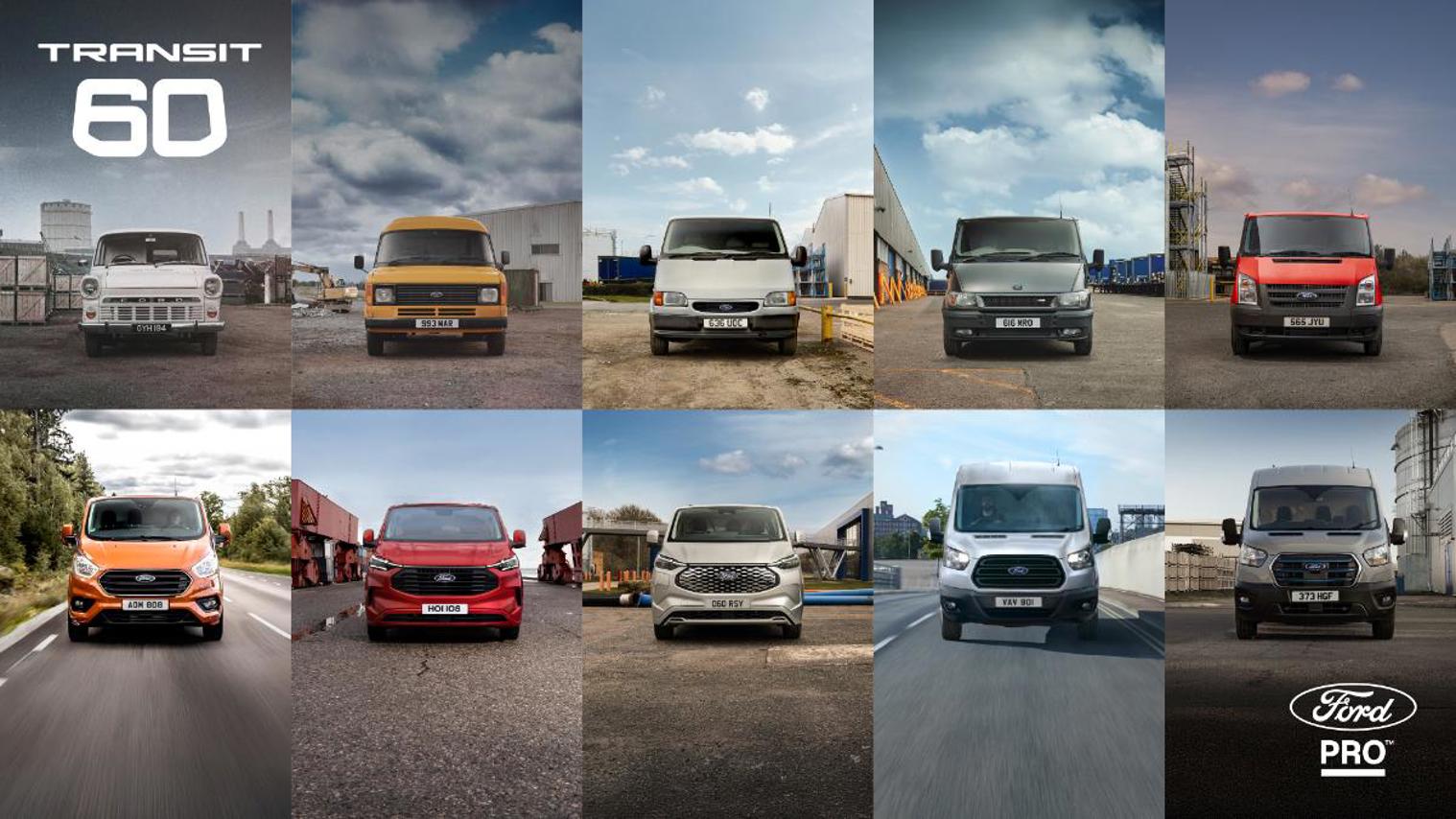 Ford Transit celebrated 60 years.