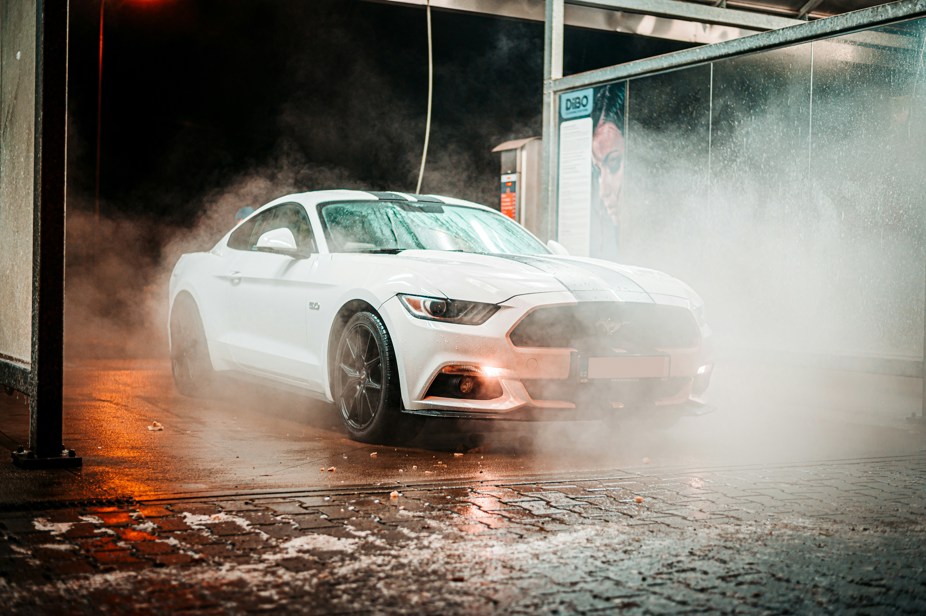 Ford Mustang car wash