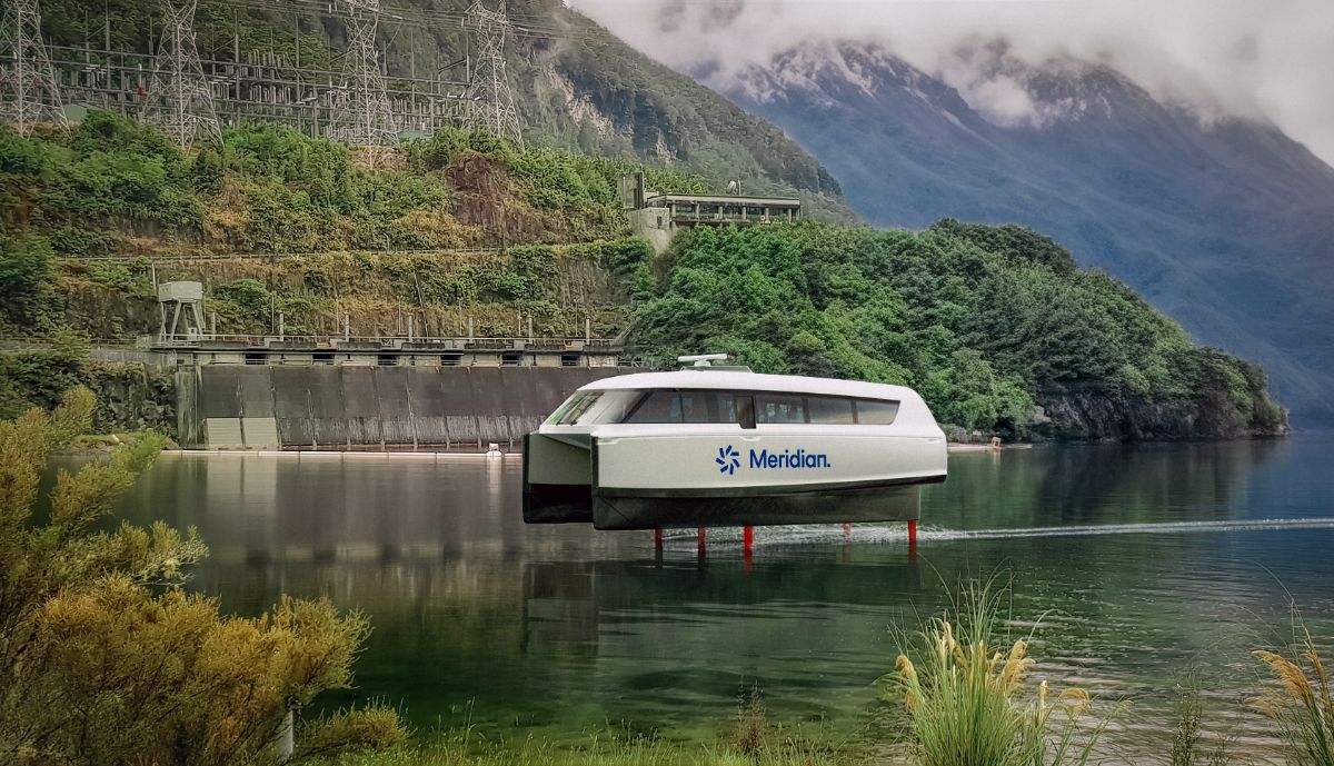 Electric 'flying' ferry for Lake Manapouri has an intriguing car