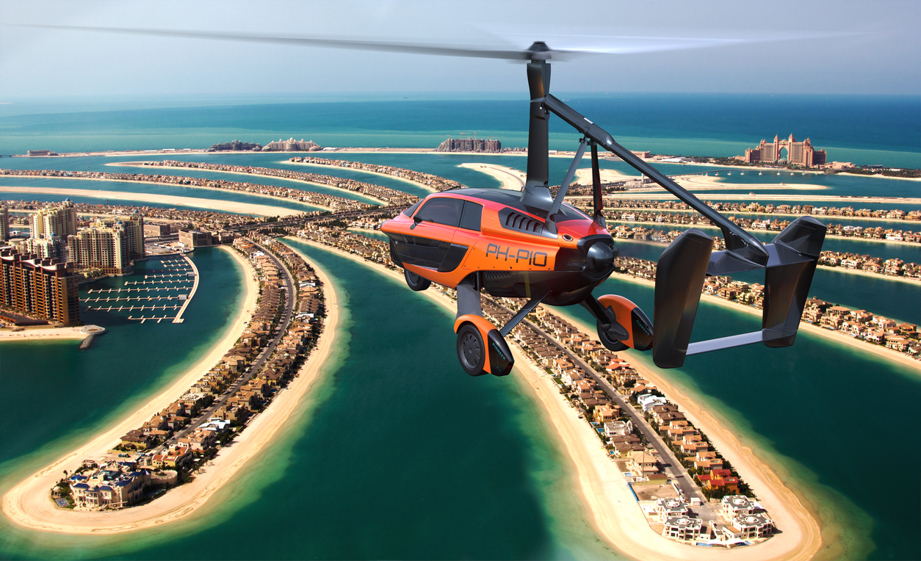 Concept art of PAL-V Liberty in Dubai