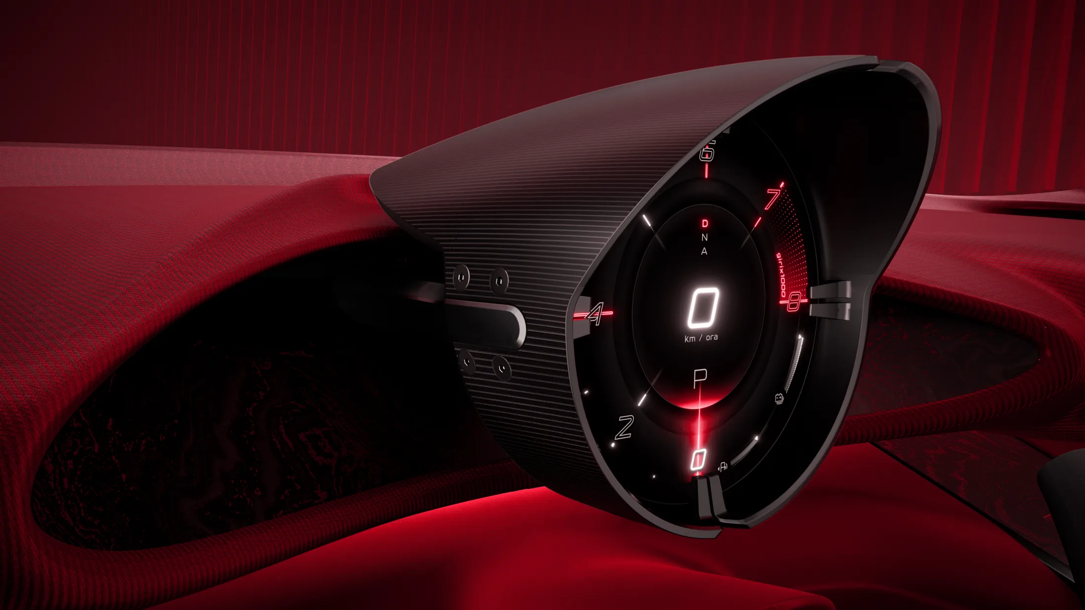 Alfa Romeo Cuorerosso instrument display