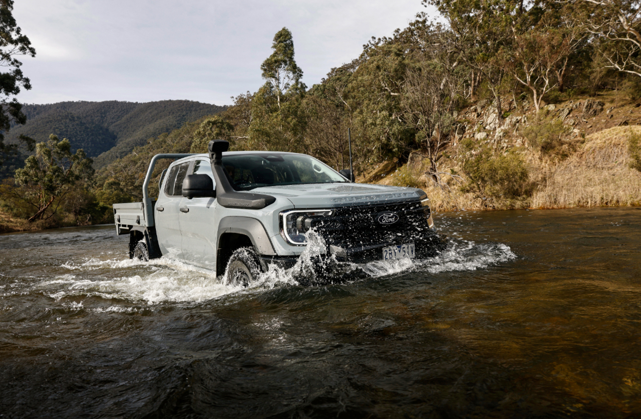 Ford Ranger Super Duty wading tests.