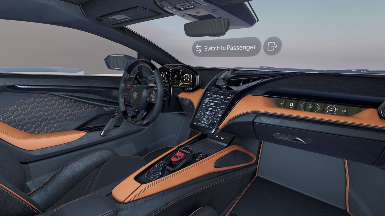 Lamborghini Apple Vision Pro