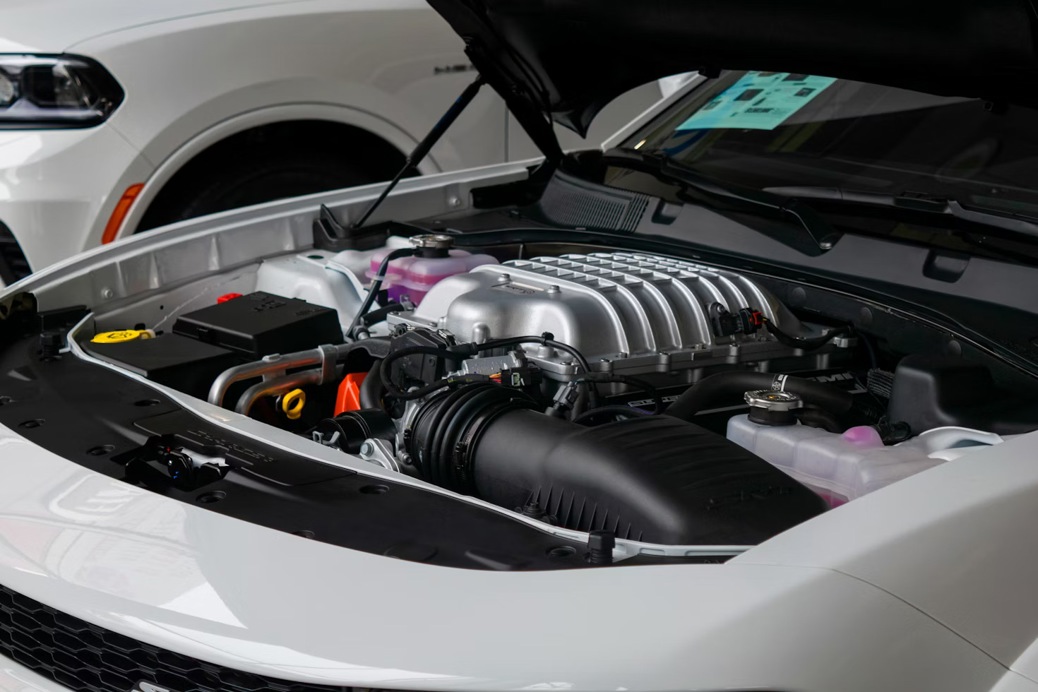 Open car hood
