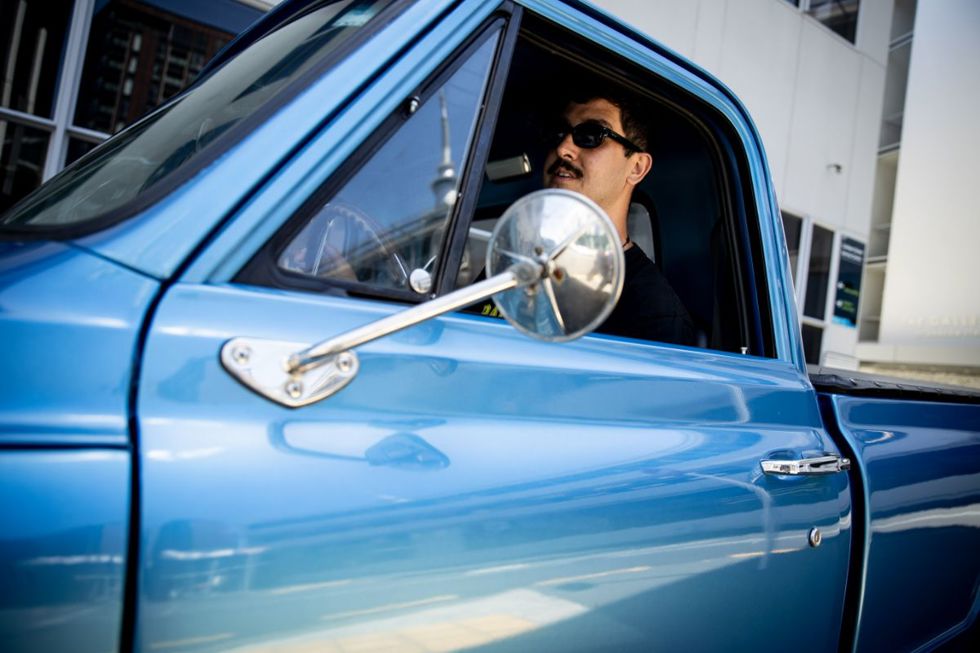 Chris Key and his 1967 Chevrolet C10 ute.
