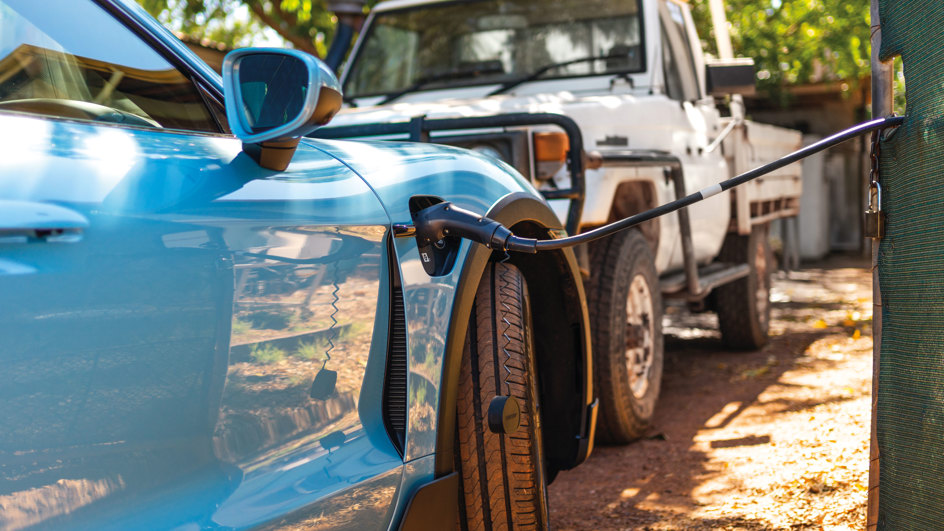Porsche Taycan Outback charging