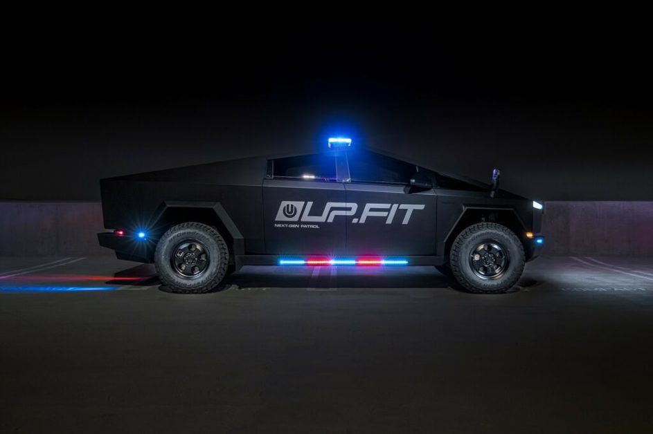 Tesla Cybertruck police ute