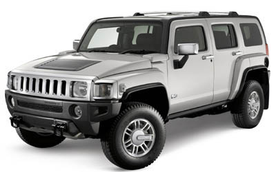 A HUMMER H3 vehicle