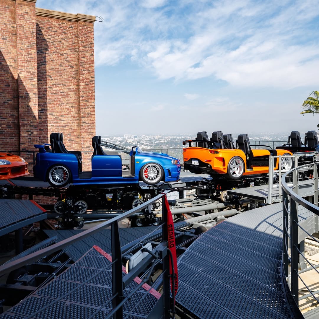 Fast & Furious roller coaster puts movie icons on the rails