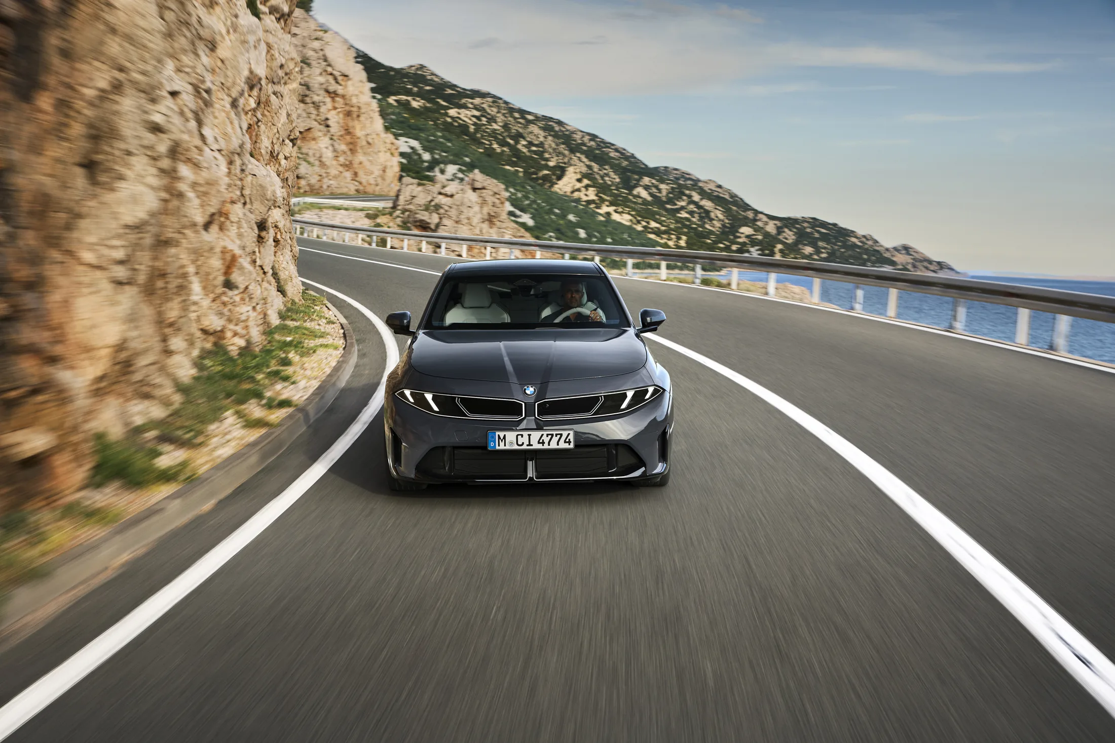 New BMW 320 driving
