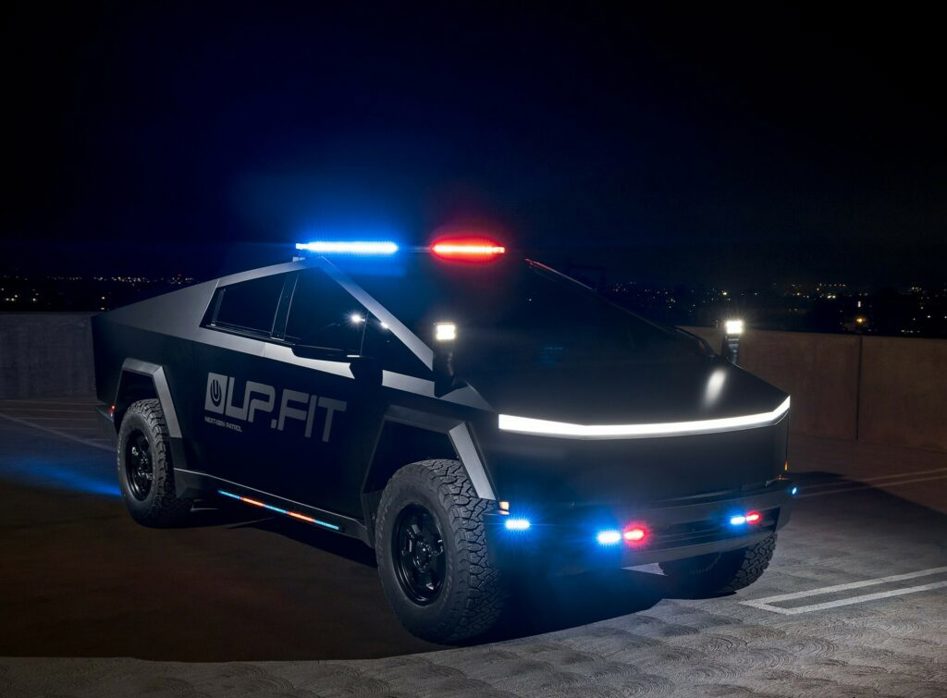 Tesla Cybertruck police ute