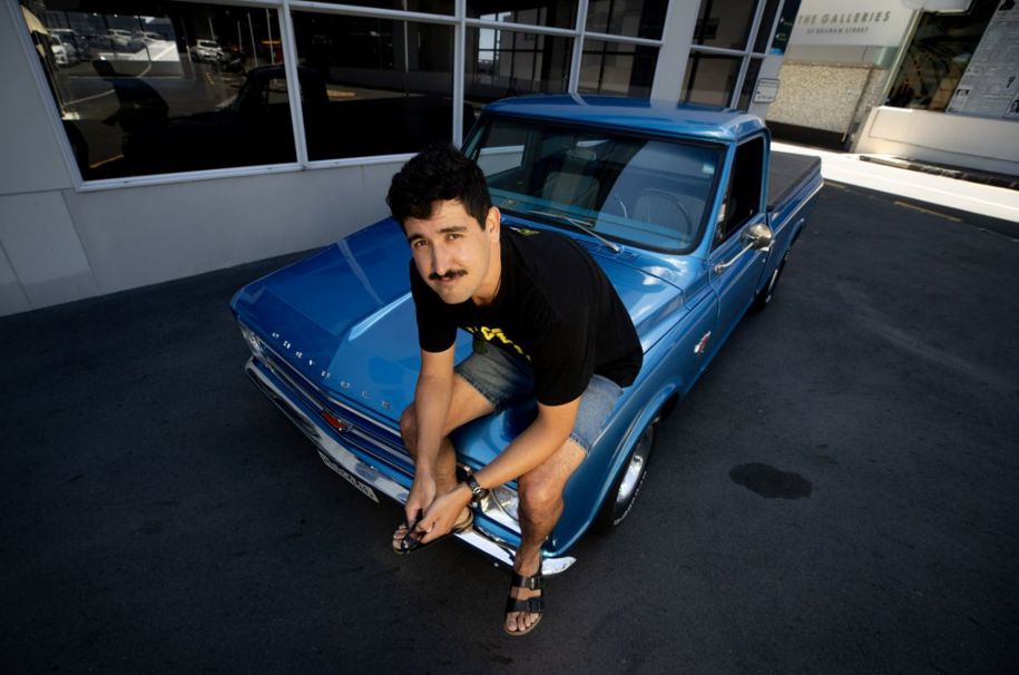 Chris Key and his 1967 Chevrolet C10 ute.