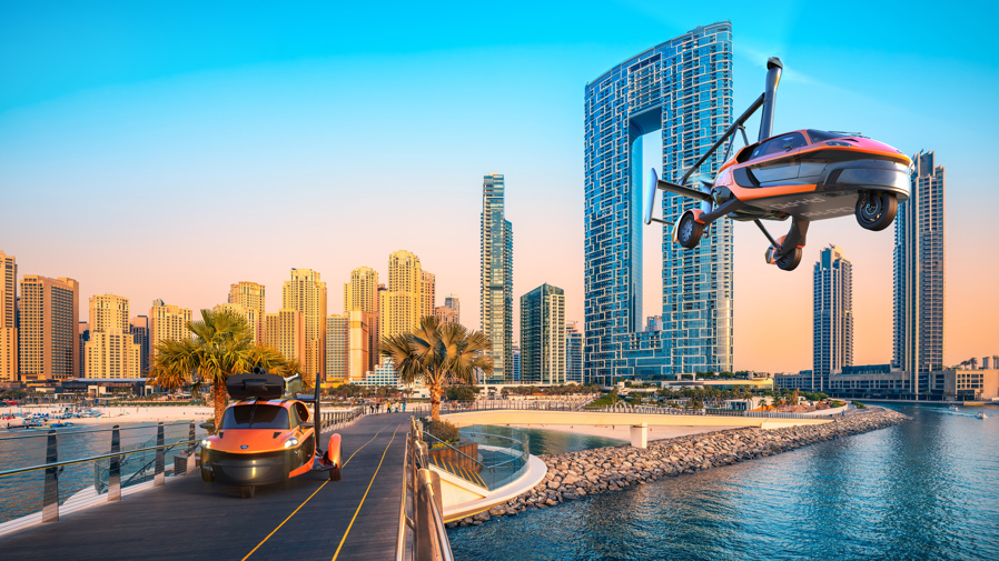 Concept art of PAL-V Liberty in Dubai