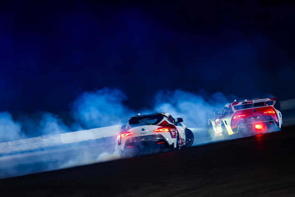 Toyota AI tandem drift cars