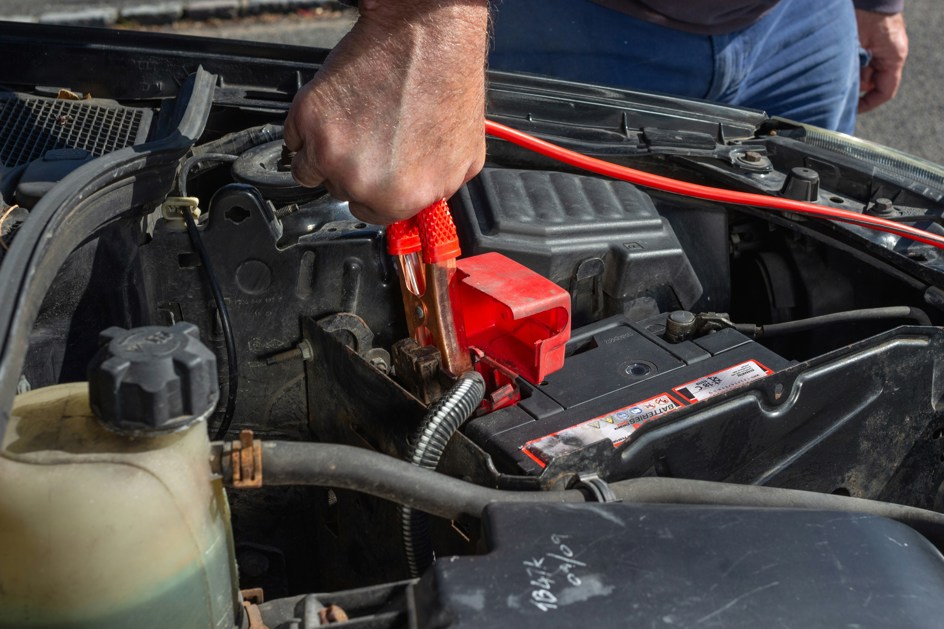Jump starting a car