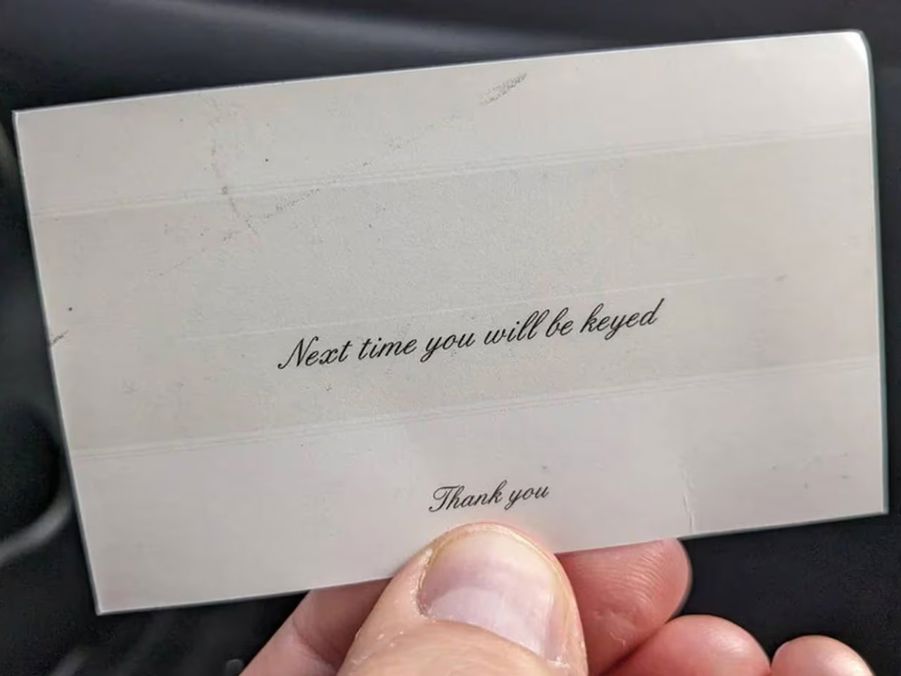 Tauranga bad parking note